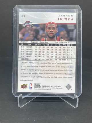 2008-09 Upper Deck LeBron James Cleveland Cavaliers - No. 33