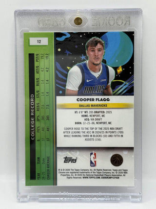 2025-26 Topps Chrome Cooper Flagg Cosmic Base Rookie #12 (C)