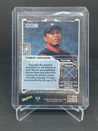 2023 SkyBox Metal Universe Champions Tiger Woods - No. 002