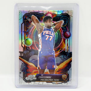 2025-26 Topps Chrome VJ Edgecombe Propulsion Refractor Rookie #PRP-18