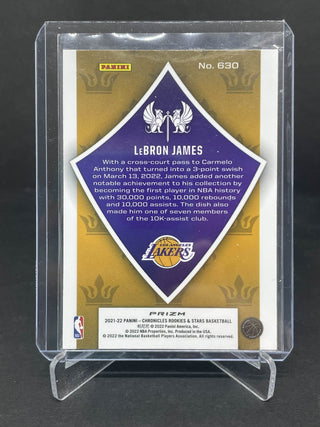 2021-22 Chronicles Rookies and Stars LeBron James Crusade - No. 630