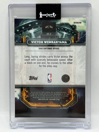 2025-26 Topps Chrome Victor Wembanyama Extraterrestrial Refractor #ET-7