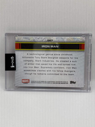 2026 Topps Chrome Marvel Iron Man Blue Refractor 014/150