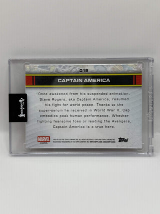 2026 Topps Chrome Marvel Captain America Gold Lightning Refractor 34/50