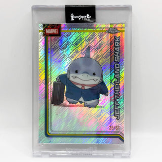 2026 Topps Chrome Marvel Jeff The Land Shark Marvel Logofractor 25/61