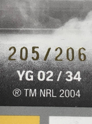 2024 NRL Elite Brendan Piakura Brisbane Broncos Young Guns White YG 02/34 L/Ed 205/206