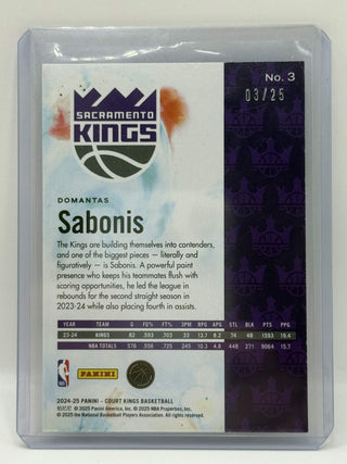 2024-25 Panini Court Kings Domantas Sabonis Sapphire 03/25
