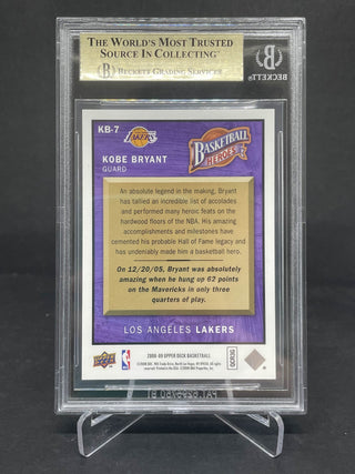 2008-09 Upper Deck Heroes Kobe Bryant BGS 9.5 Gem Mint