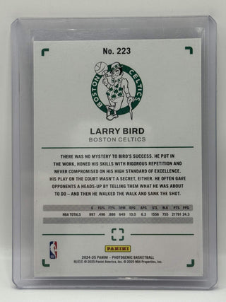 2024-25 Panini Photogenic Legends Larry Bird Silver 75/99