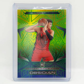 2024-25 Panini Obsidian Donovan Clingan Electric Etch Caldera Flood RC - No. 175