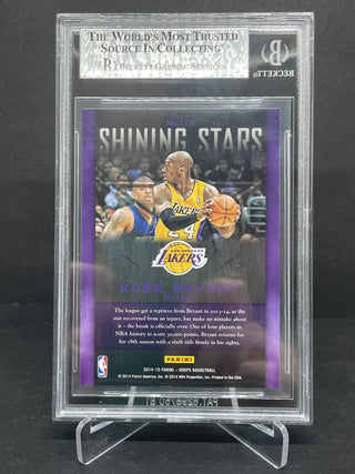 2014-15 Hoops Shining Stars Kobe Bryant BGS 8.5 NM-MT+