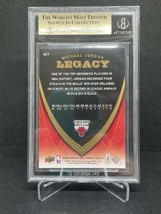 2008-09 Upper Deck Jordan Legacy Collection Game 817 BGS 9.5 Gem Mint