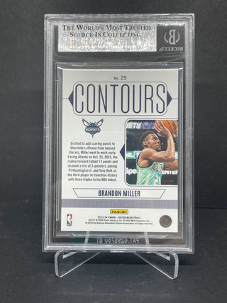 2023-24 Panini Recon Contours Brandon Miller RC BGS 9 Mint