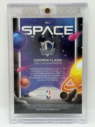 2025-26 Topps Chrome Cooper Flagg Space Walk Rookie #SW-6 (D)