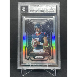 2023 Panini Prizm Rookie Variations Silver CJ Stroud BGS 8 NM-MT