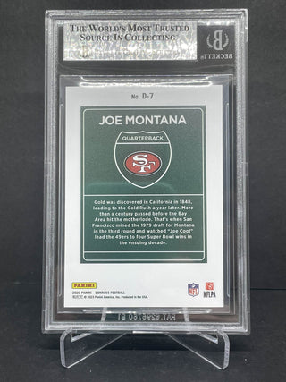 2023 Donruss Optic Downtown Joe Montana BGS 9 Mint