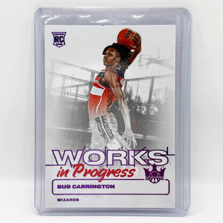 2024-25 Panini Court Kings Bub Carrington Works In Progress Purple RC 35/99