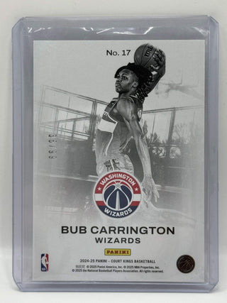 2024-25 Panini Court Kings Bub Carrington Works In Progress Purple RC 35/99
