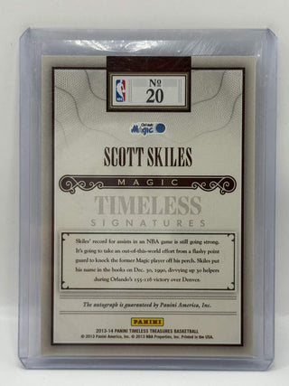 2013-14 Panini Timeless Treasures Scott Skiles Timeless Signatures 059/299