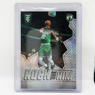 2024-25 Panini Totally Certified Jaylen Brown Rock The Rim Silver - No. 3