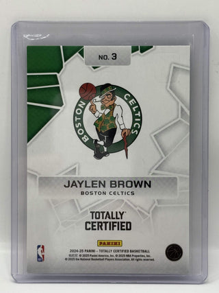 2024-25 Panini Totally Certified Jaylen Brown Rock The Rim Silver - No. 3
