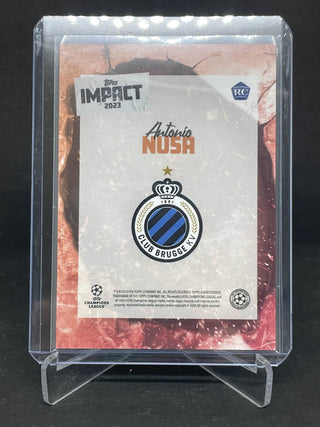 2023 Topps Impact UEFA Brugge Red Antonio Nusa RC 04/10