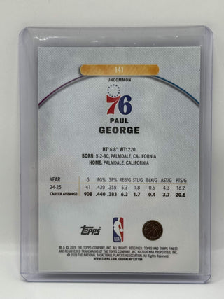 2025-26 Topps Finest Paul George Purple 166/200