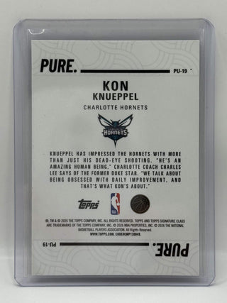 2025-26 Topps Signature Class Kon Knueppel Pure Rookie #PU-19