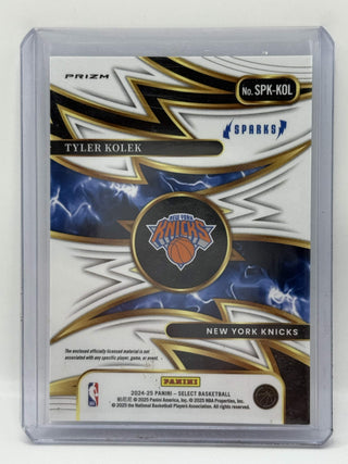 2024-25 Panini Select Tyler Kolek Sparks Prizm Rookie Patch #SPK-KOL