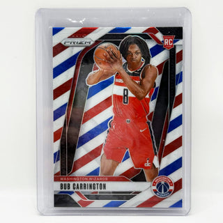 2024-25 Panini Prizm Bub Carrington Red/White/Blue Prizm RC - No. 244