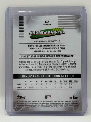 2026 Topps Finest Andrew Painter Pink RC 013/250
