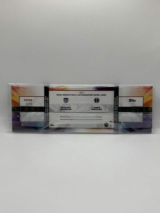 2025-26 Topps Inception Jamir Watkins/Maxime Raynaud Dual Rookie Relic Auto Booklet 10/10