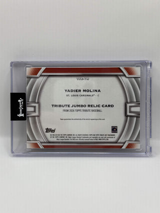 2026 Topps Tribute Yadier Molina Jumbo Relic Tribute Game-Used 65/99