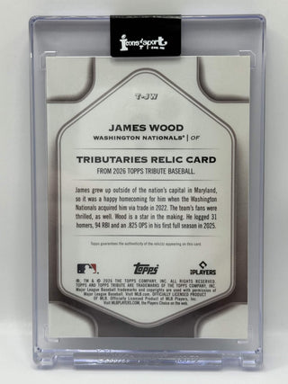 2026 Topps Tribute James Wood Tributaries Relic City Connect Game-Worn 053/150
