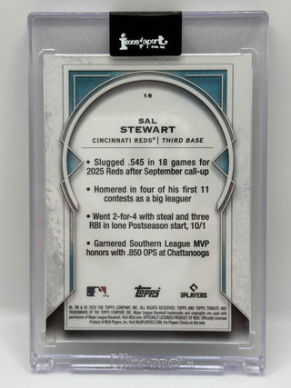 2026 Topps Tribute Sal Stewart Refractor Rookie #18