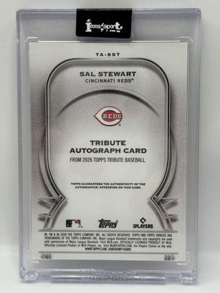 2026 Topps Tribute Sal Stewart Rookie On-Card Autograph 037/199