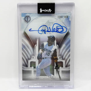 2026 Topps Tribute Gary Sheffield Crest Calligraphy Autograph 128/199