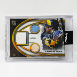 2026 Topps Tribute Christian Yelich Triple Relics 37/50