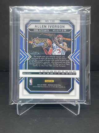 2021-22 Panini Obsidian Allen Iverson Electric Etch - No. 138