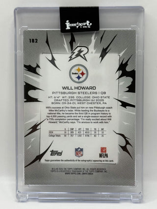 2025 Topps Resurgence Will Howard Silver Foil Rookie Auto #182