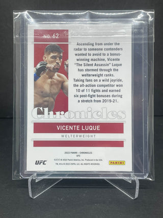 2022 Panini Chronicles UFC Vincente Luque Red Parallel 155/199