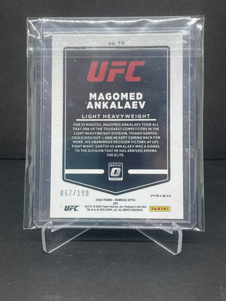 2022 Panini Donruss Optic UFC Magomed Ankalev Red Prizm 067/199