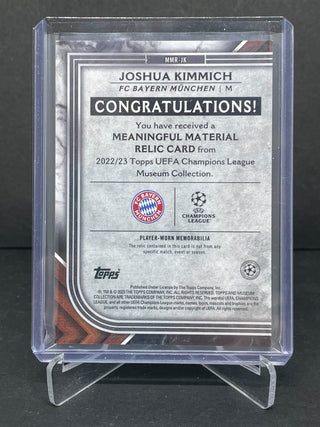 2023 Topps Museum Collection Joshua Kimmich Meaningful Materials Relic 238/250