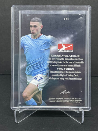 2023 Leaf Goal Soccer Phil Foden Game-Worn Patch #J-14