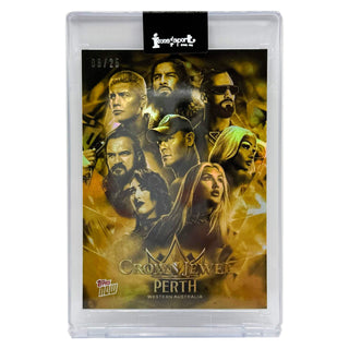 2025 Topps NOW WWE Crown Jewel Perth Gold 08/25