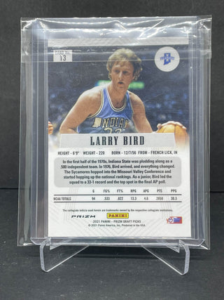 2021 Prizm Draft Picks Larry Bird Flashback Hyper Prizm - No. 13