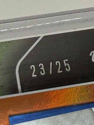 2025 MLB Topps NOW Los Angeles Dodgers First Back-to-Back Champions Since 2000 Confetti Relic Orange Foil 23/25