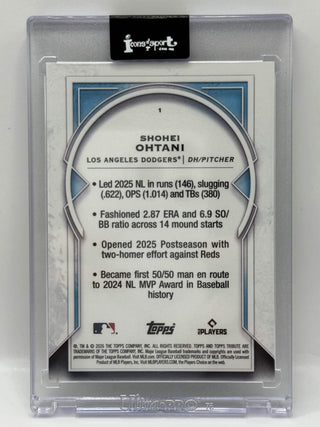 2026 Topps Tribute Shohei Ohtani Refractor #1