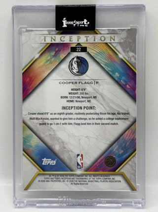 2025-26 Topps Inception Cooper Flagg RC #22
