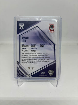 2025 NRL Elite MOJO Sapphire Damien Cook - 07/27 MS 119